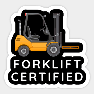 Forklift Certified Sticker